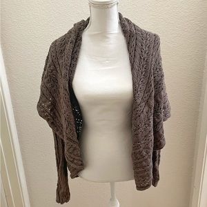 NWT Cynthia Rowley Brown Knit Cardiagn Size Medium